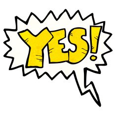 cartoon yes shout N4
