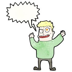 shouting mad man cartoon N4