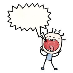 Screaming Man Cartoon N7