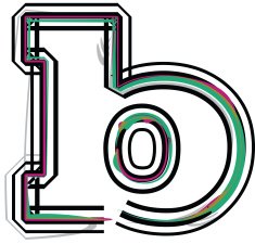 font Illustration Letter b N7