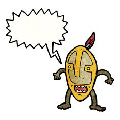 tribal shaman cartoon N10