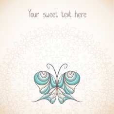Elegant background with butterfly N3