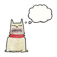 cartoon guard dog N12