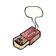 cartoon talking matchbox N2