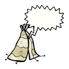 cartoon tepee tent N2