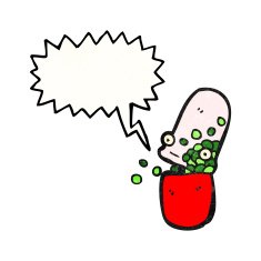 cartoon drugs capsule N4
