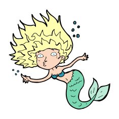Cartoon Mermaid N102