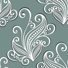 Seamless floral pattern with leaves N5