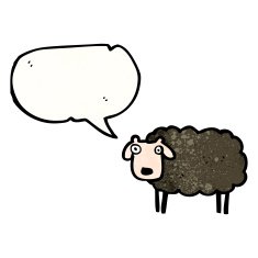 Black Sheep Cartoon N13