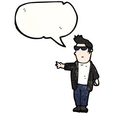 cartoon cool guy N32