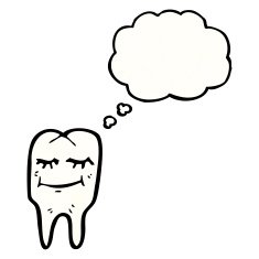 cartoon happy tooth N71