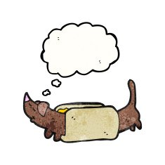 cartoon hotdog N32