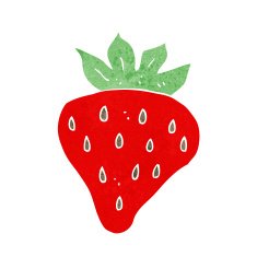 Cartoon Strawberry N100