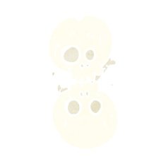 cartoon halloween bone number N139