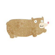 funny cartoon bear N111