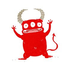 cartoon little devil N187