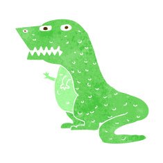 cartoon dinosaur N236