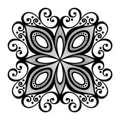Beautiful Deco Square (Vector) N4