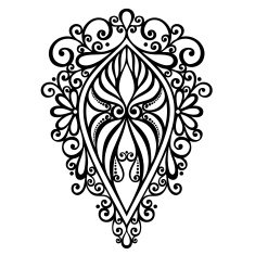 Vector Deco Abstract Symmetric Element N13