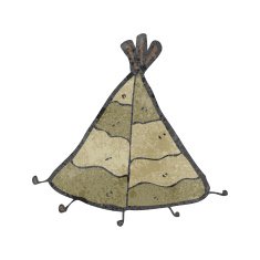 retro cartoon tepee N2
