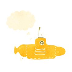 Cartoon yellow submarine N4