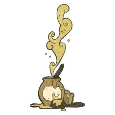 retro cartoon honey pot N5