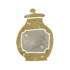 retro cartoon honey pot N6