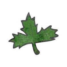 retro cartoon leaf symbol