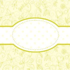 Lovely floral invitation postcard