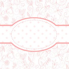 Lovely floral invitation postcard N2