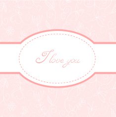 Lovely floral invitation postcard N3
