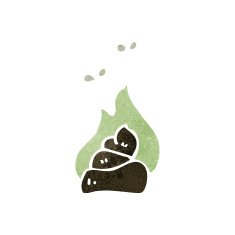 gross dog poop cartoon N3