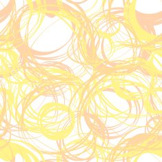 Seamless pattern with abstract circle doodle ornament N3
