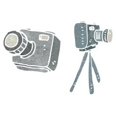 retro cartoon camera N2