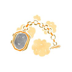 retro cartoon antique pendant