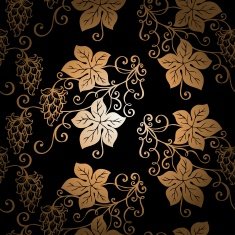 Seamless Floral Pattern with Hop