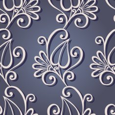 Seamless floral pattern with leaves N6