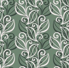 Seamless floral pattern with leaves N7