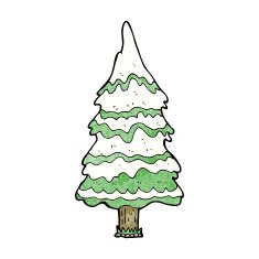 Cartoon Christmas Tree N75
