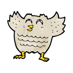 Cartoon Owl N251