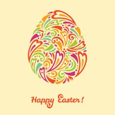Vector egg made of pattern N2