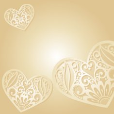 Vector Background with Heart N5