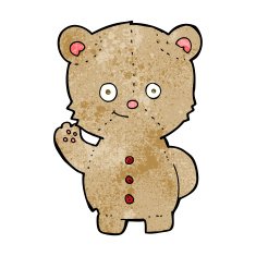 cartoon teddy bear N548