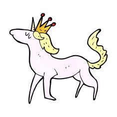 Cartoon Unicorn N117