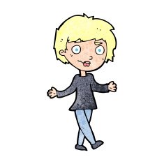 cartoon confused woman N173