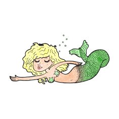 Cartoon Mermaid N107