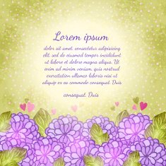 Flower background Floral vector card N19