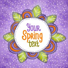 Flower background Floral vector card N20