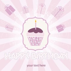 Birthday cupcake N31