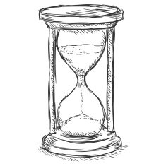 vector sketch illustration - sandglass